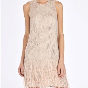 Parker Black silk shift dress